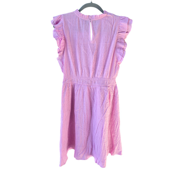 J. Crew Factory Gauze Flutter Sleeve Mini Dress Size L NWT - Picture 3 of 10